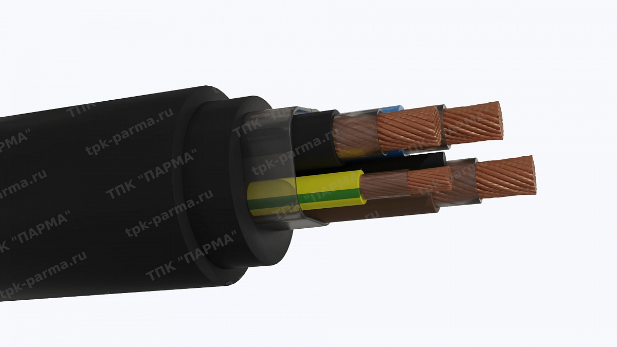Фотография провода Кабель КПГС-ХЛ 3х120+1х35+2х16
