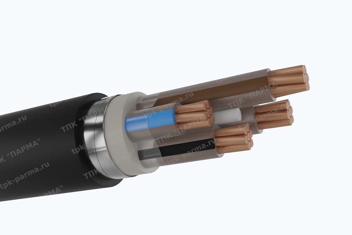 Фотография провода Кабель ПвБШп 3х50 - 1кВ